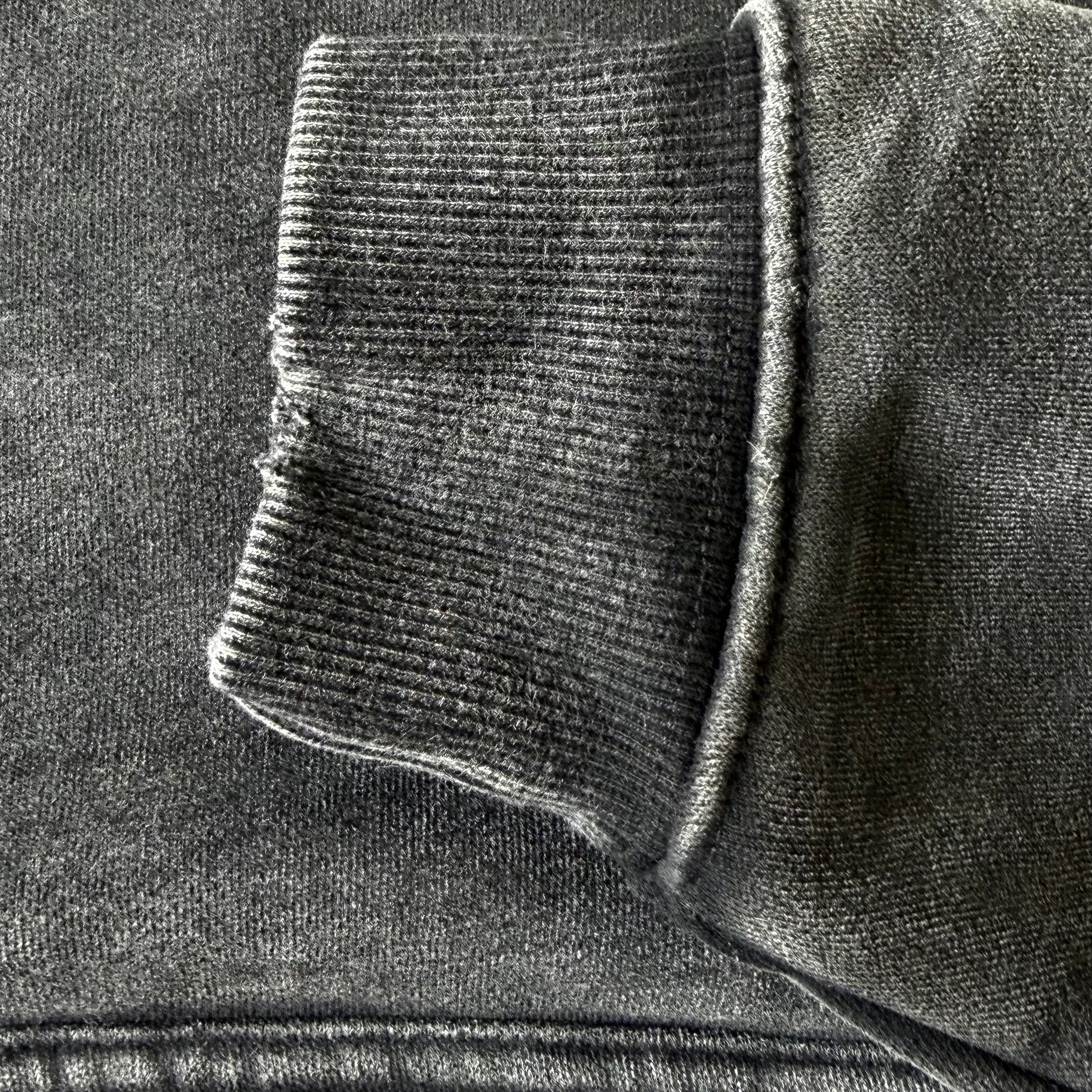 Aquaholics black hoodie sleeve cuff detail